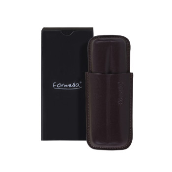 Formula case for 2 cigars ,brown