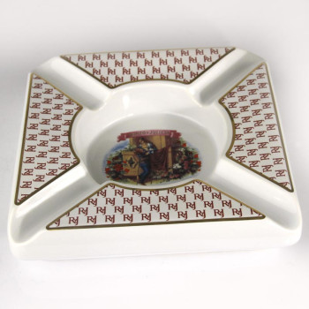 Cigar ashtray RyJ square, white