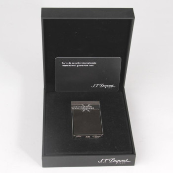 DUPONT cigar lighter, leather, brown