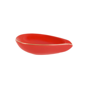 Adorini Ceramic Cigar Ashtray Leaf red - 2