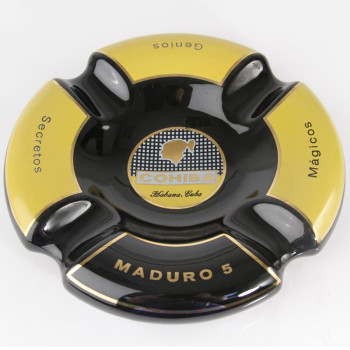COHIBA cigar ashtray round Maduro 5