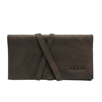 Zippo Leather Case with Leather Strap Mocha 16 cm with Paper Compartment