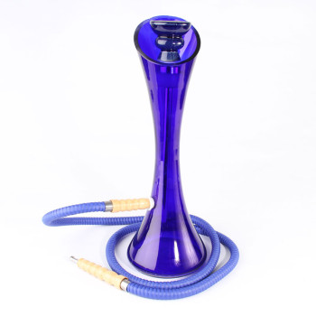Hookah Modern Shisha "Vase" Glass Blue 52cm