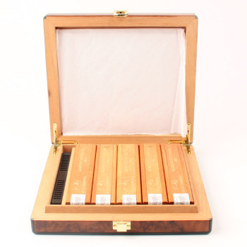 Daniel Marshall Humidor+5 cigar Torpedo Gold