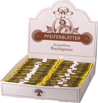 White pipe leaves, contents 50 packs of 50 leaves each