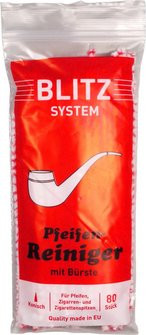 Pipe cleaners "BLITZ" red/white conical 80 cleaners