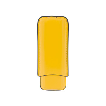 Cigar case 2-pack, yellow