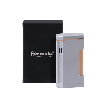 Formula Crocodile Star Double Jet lighter, silver