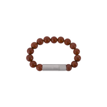 Solo Bracelet Bohrer Steel Red Jasper  Size S - 3