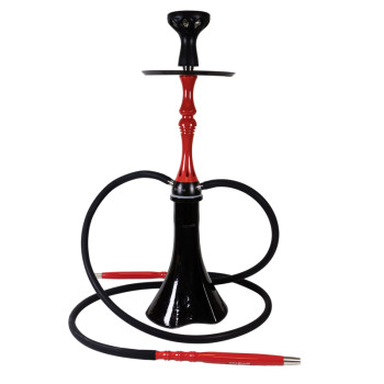 Hookah SHISTAR "Cairo" black/red  2er/65cm