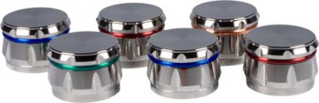 Grinder Metall chrom/farbig 4-piece set. Ø 60mm/H40mm