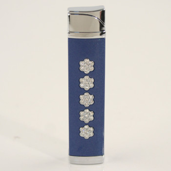 PRINCE Feuerzeug "Lady" blau mit Swarovski Elements Pz