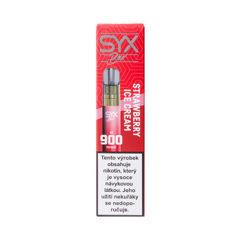 E-Zigarette SYX Bar Strawberry Ice Cream 900 Puffs 2ml - 1