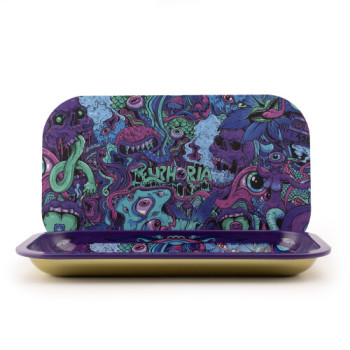 Euphoria Rolling Tray Set Magnetic Cover Psychedelic 270x160mm
