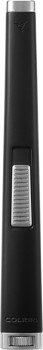 COLIBRI Flat Flame Lighter "Aura" black/chrome laser