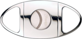 PASSATORE Cigar Cutter, Polished Chrome, Serrated Blade, 24mm