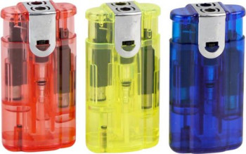 LUX "Tandem" Duo-Flame lighter Piezo +Turbo assorted - 1