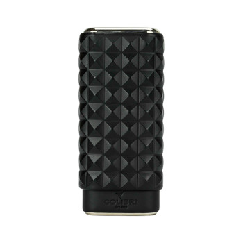 COLIBRI "Quasar" Cigar Sliding Case, black/chrome, 3-pack