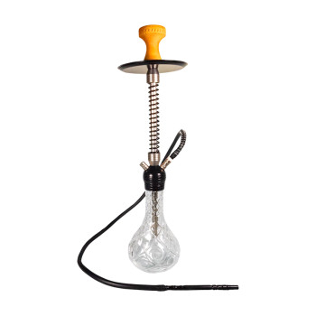 Shisha "Alima" transparent, Aluminium silver 1er/ 65cm