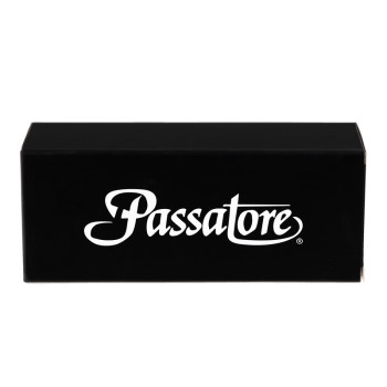 Pfeife PASSATORE "Giardino" gebog.braun Acrylmundst. grün Modell 3