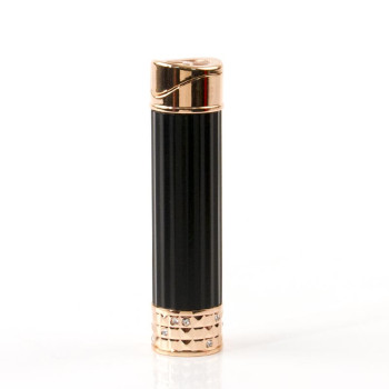 COLIBRI Lighter "Allure" black/rosegold with Swarovski Element