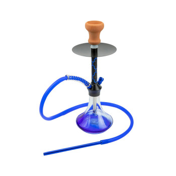 Shisha "Sana" transparent, Boden blue 1er/44cm