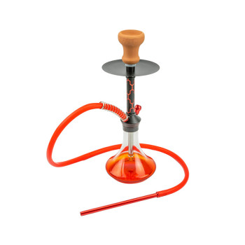 Shisha "Sana" transparent, Boden red 1er/44cm