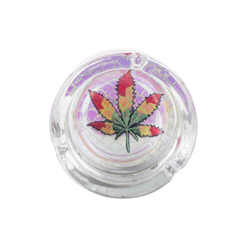 Zorr Glass Ashtray Cannabis