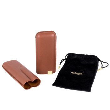Davidoff case XL-2 brown/golden leather - 2