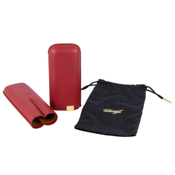 Davidoff case XL-2 red/gold Leather - 2