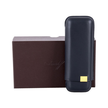 Davidoff case XL-2 blue/gold leather