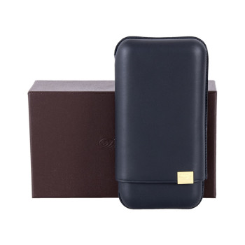 Davidoff case XL-3 blue/gold leather