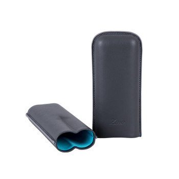 Zino case XL-2 gray/cyan leather - 2