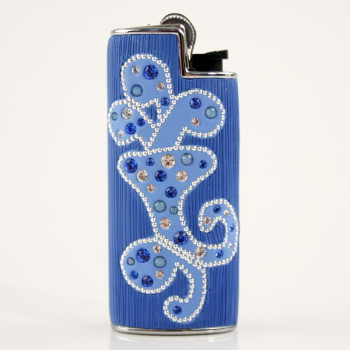 Feuerzeugh.Swarovski Crystals       blau