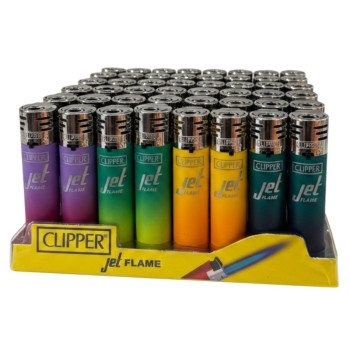 Clipper Jet Flame Lighter Metall Gradient sorted