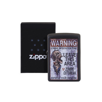 ZIPPO schwarz color"Warning Zombie" 60004767